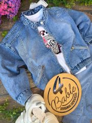 katana jeans z stójką