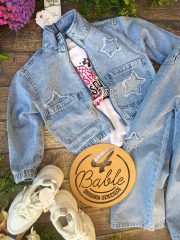 katana jeans z gwiazdkami