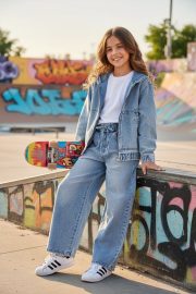 spodnie jeans na gumie