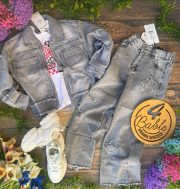 katana jeans z kołnierzykiem