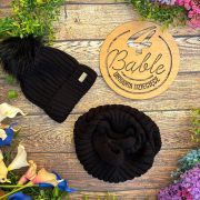 zestaw zimowy jeden pompon