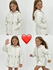 parka wiosenna ściągana w pasie