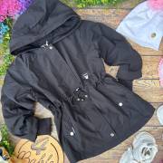 parka wiosenna ściągana w pasie