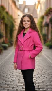 pŁaszczyk wiosenny z paskiem