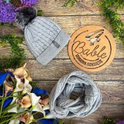 zestaw zimowy splot sweterkowy