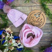 zestaw zimowy splot sweterkowy