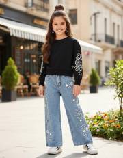 spoenie jeans z cyrkoniami