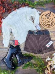 szorty flausz w paski