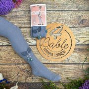 rajstopy prazek z wisnia