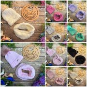 zestaw zimowy jeden pompon