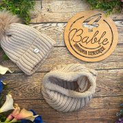 zestaw zimowy jeden pompon