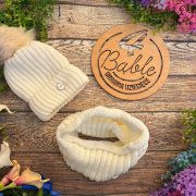 zestaw zimowy jeden pompon