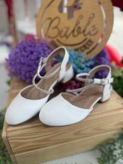 buty komunijne z paskiem cekinowym