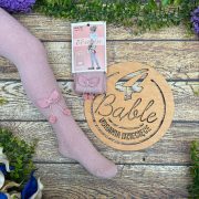 rajstopy prazek z wisnia