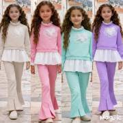 zestaw 2części z białym kwiatkiem