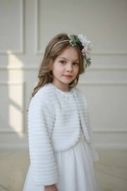 Żakiecik/futerko z perełkami