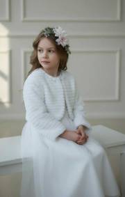 Żakiecik/futerko z perełkami