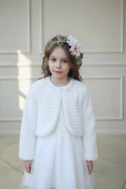 Żakiecik/futerko z perełkami