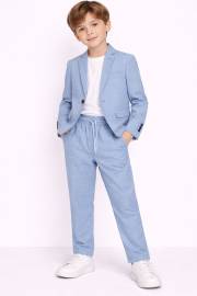 spodnie garniturowe krata na gumie