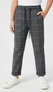 spodnie garniturowe krata na gumie mała rozmiarówka