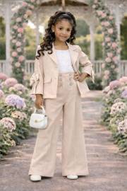 garnitur 2części marynarka z kokardą plus spodnie