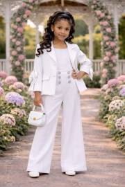 garnitur 2części marynarka z kokardą plus spodnie