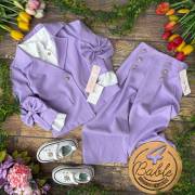 garnitur 2części marynarka z kokardą plus spodnie