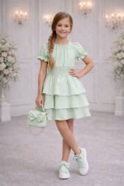 sukienka dół falbanki