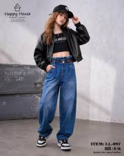 spodnie jeans z paskiem serce 1